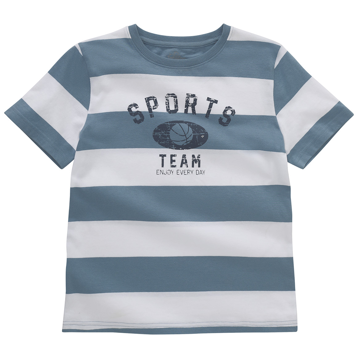 Topolino Jungen T-Shirt mit Streifen petrolblau / weiss