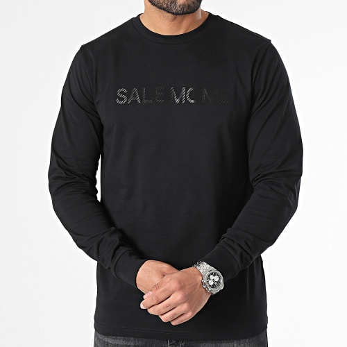Tee Shirt Manches Longues Carbone Nounours Noir Noir