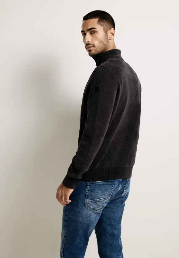 Softer Baumwoll Troyer - Black