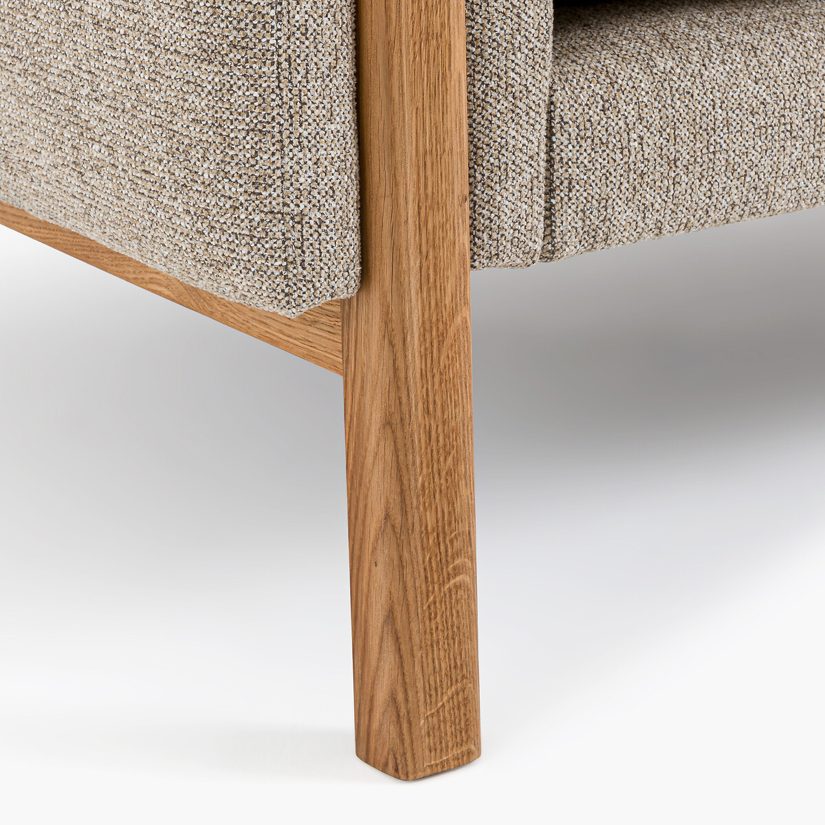 LA REDOUTE INTERIORS<br>Sofá texturizado de 3 lugares, Vino
