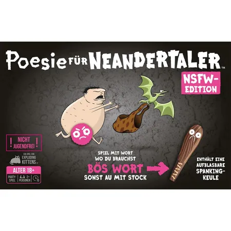 Asmodee Exploding Kittens Poesie für Neandertaler NSFW-Edition