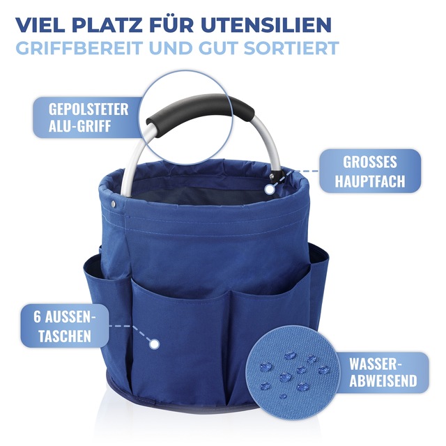 Maximex Organizer »Universal-Reinigungs-Caddy« Allzweckkorb mit 6 Aussentaschen, ideal für Haushalt, Garten & Camping