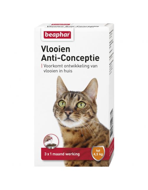 Beaphar Vlooienanticonceptie Kat 3 stuks - Anti vlooienmiddel