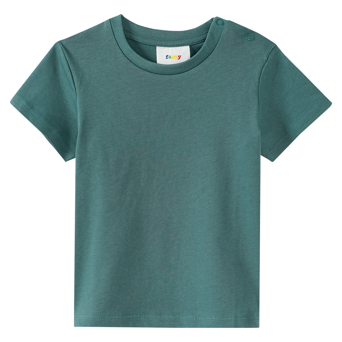 Famy 3 Baby T-Shirts im Basic-Look dunkelgrün / dunkelblau / weiss