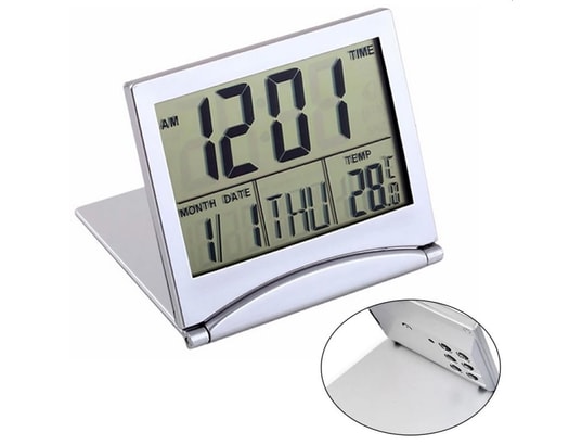 YONIS - Réveil Matin Numérique Horloge Thermomètre Pliable 2 Types D...