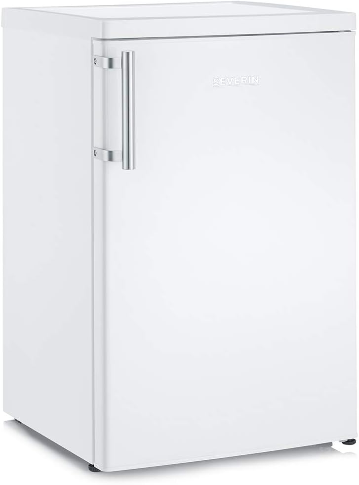 SEVERIN Vollraumkühlschrank, inkl. moderner LED Beleuchtung, 2 x höhenverstellbare Abstellflächen, große Veggiebox, extrem leise - 41 dB, 120 L Nutzinhalt, weiß, VKS 8808