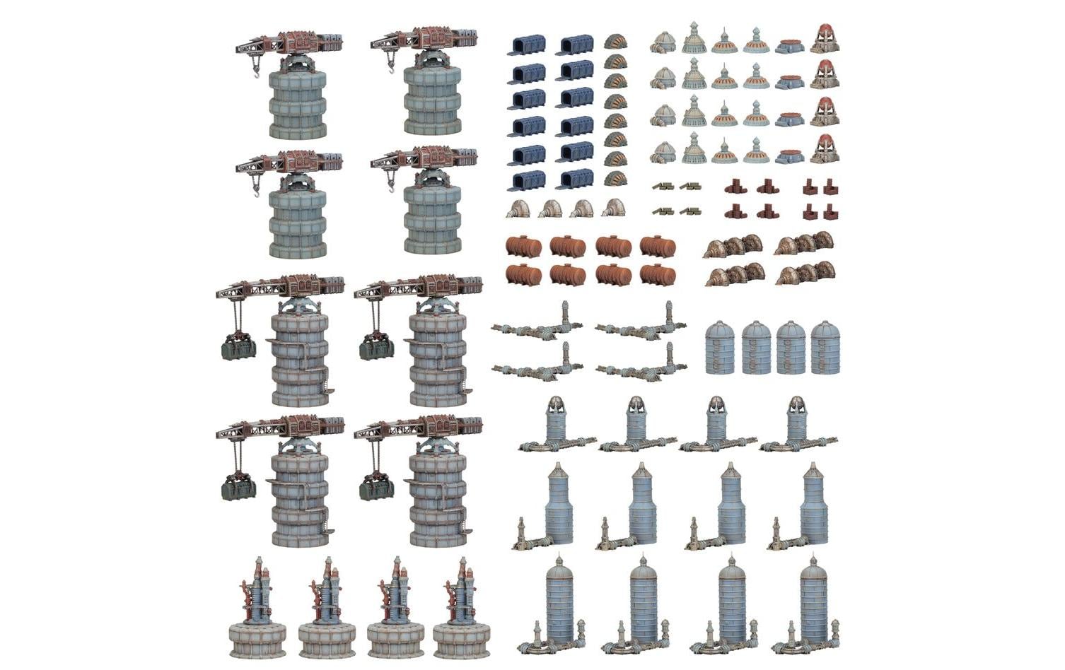 Figurenset Warhammer Manufactorum-Imperialis-Sektor<br>Warhammer Legions Imperialis: Manufactorum-Imperialis-Sektor Bausatz