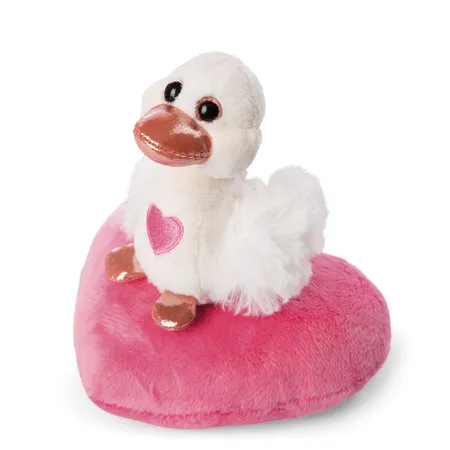 NICI Kuscheltier Weißer Love Schwan auf Herz NICI GREEN