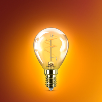 Philips LED E14 3 watt 2200K Amber dimbaar