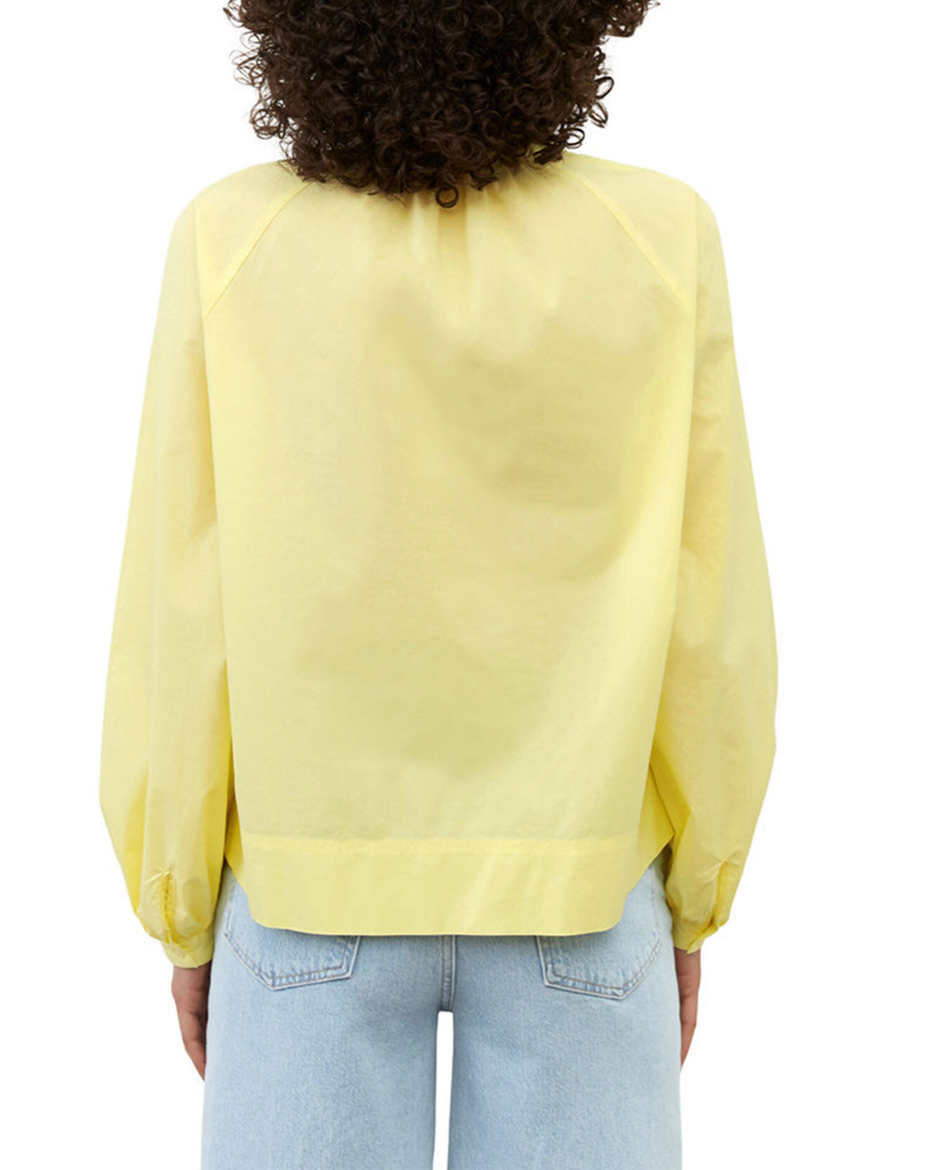 Marc O'Polo Chemise Col V en Coton Bio jaune