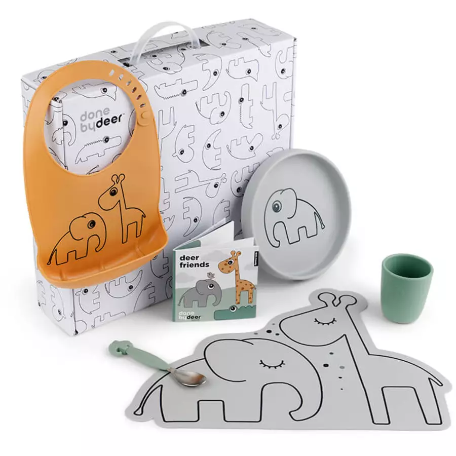 Done by Deer™ Geschenkbox Dinnerset Farbmix