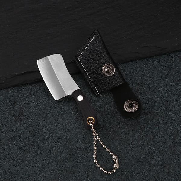 INF Mini nøkkelkniv, lommekniv i rustfritt stål for EDC, frukt, pakkeåpning