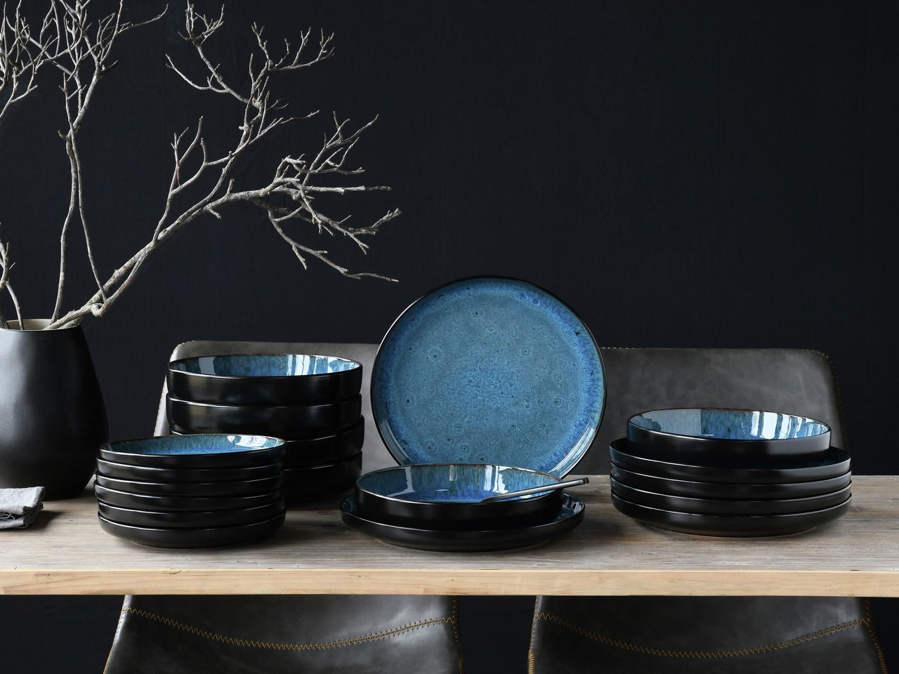 Creatable Tellerset 18-tlg. Blue NORDIC FJORD