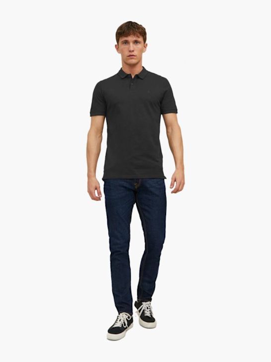 JACK & JONES Polo-Shirt Schwarz