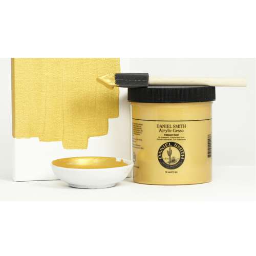 DANIEL SMITH Acryl-Gesso, Gold Irisierend