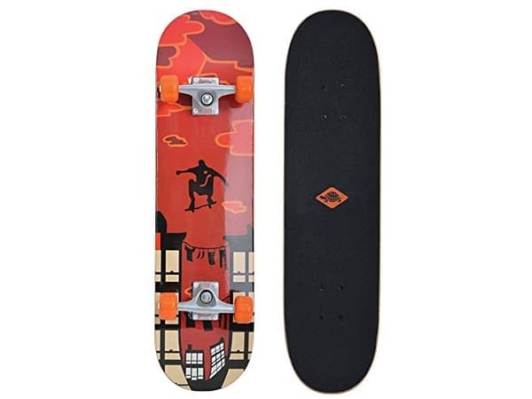 Schildkrot Kicker Parkour skateboard brun-oransje-svart (510602)