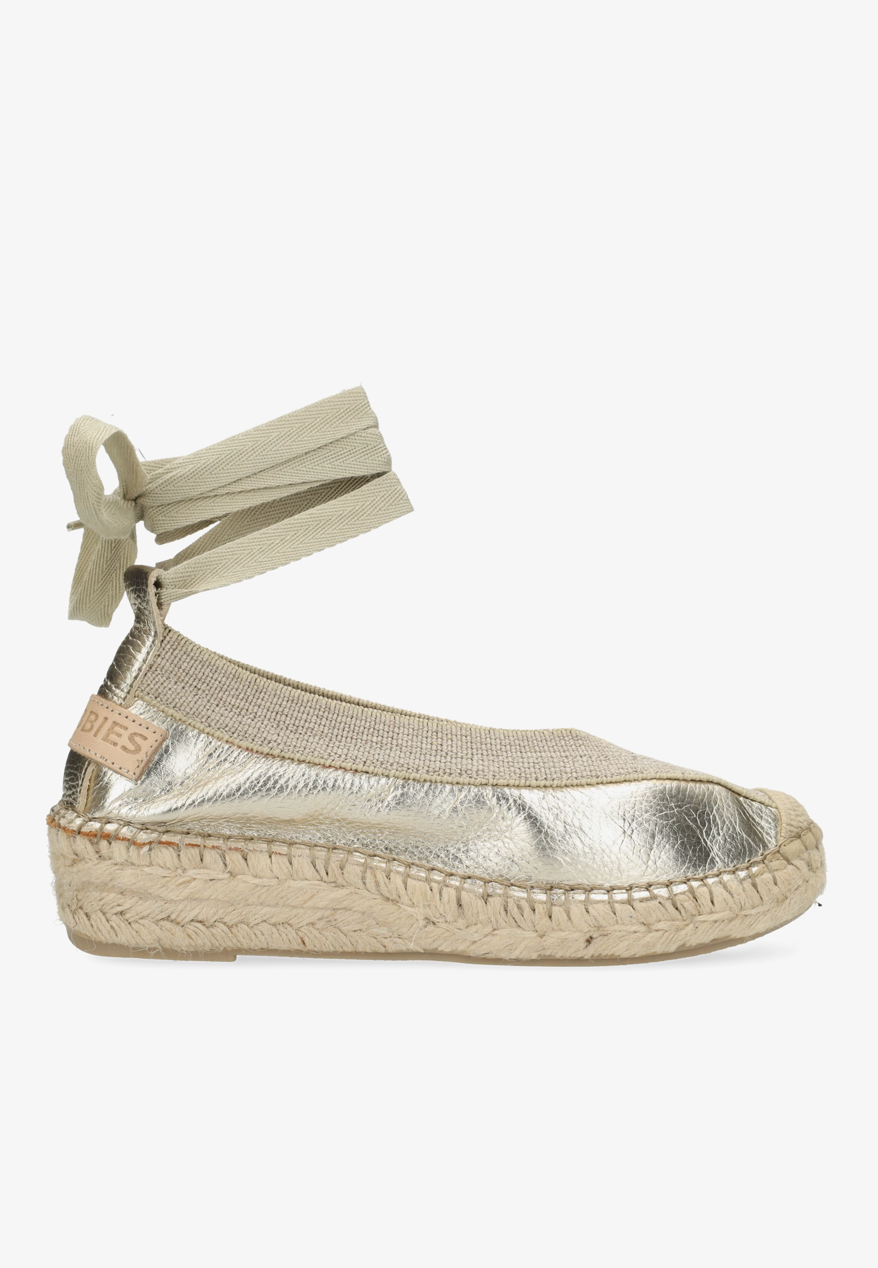 PALMA Kimono Espadrille metallic Light Gold