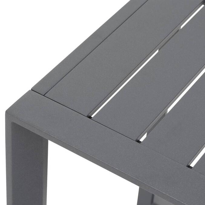 Table basse de jardin carrée ALLURE Graphite