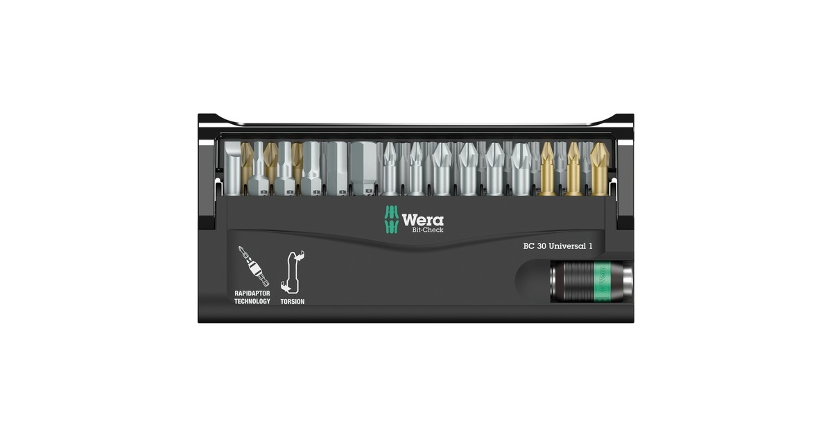 WeraBit-Check 30 Universal 1 bitset  (30-delig)