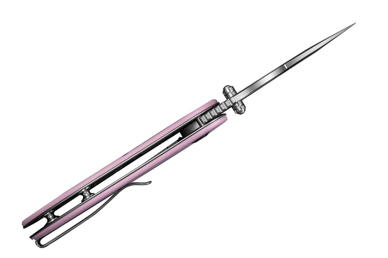 Civivi Gordo C22018C-4, Satin D2, Pink G10, zakmes, Peter Carey design