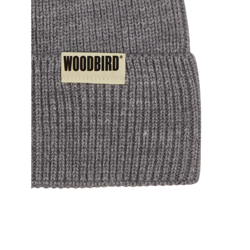 Woodbird Yupa Lang Beanie, Light Grey, One size