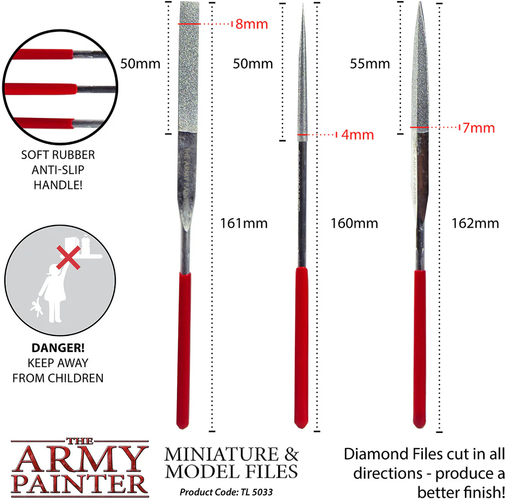 The Army Painter  Miniature and Model File    Feinschliff für perfekte Details