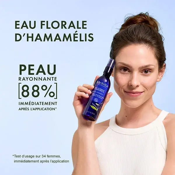 Água Floral Orgânica de Hamamélis Melvita 200ml