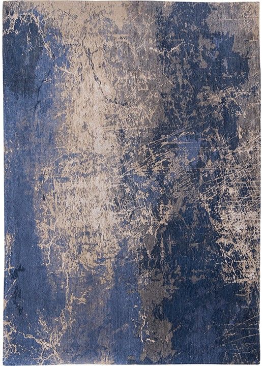 Vloerkleed Abyss Blue 8629 Mad Men Cracks  | Louis de Poortere