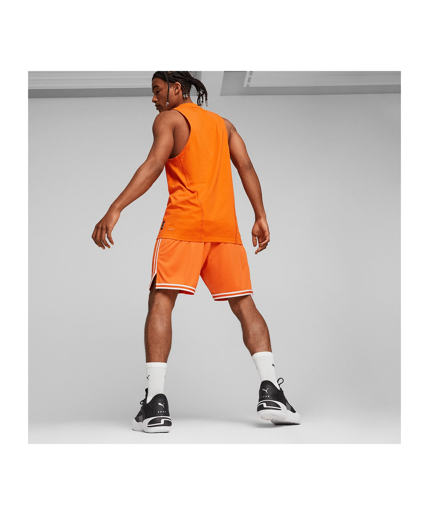 PUMA Hoops Team Game Short Orange F08
