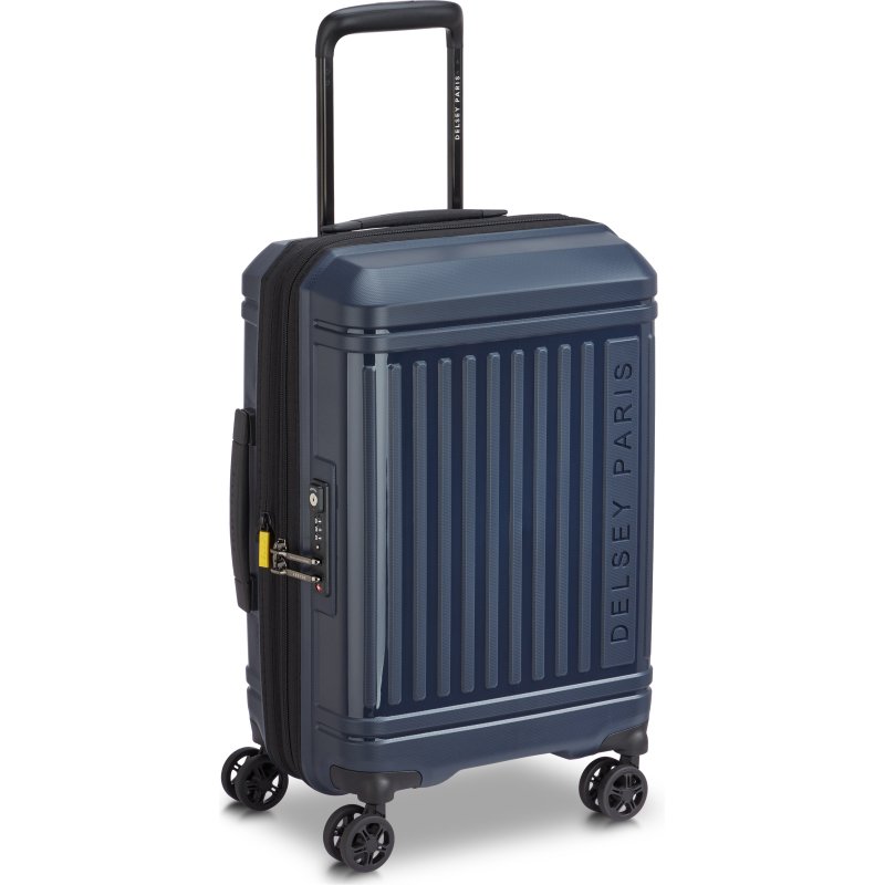 Delsey Valise Extensible Lutèce SE - 4 doubles roues 55 cm marine