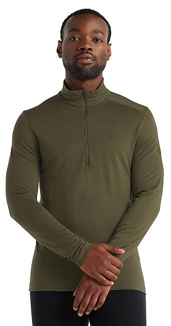 ICEBREAKER - T-SHIRT ML DEMI ZIP 200 OASIS HALF ZIP M