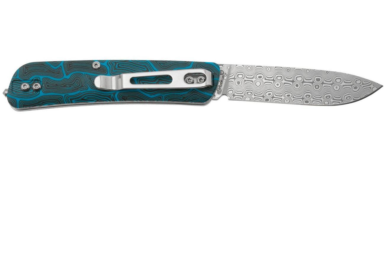 Böker Plus Tech Tool 01BO559DAM, Damascus Blade Blue Damast G10, zakmes
