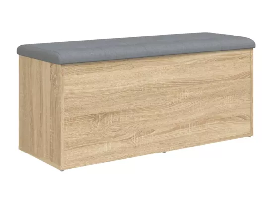Banc de rangement chêne sonoma 102x42x45 cm bois d'ingénierie
