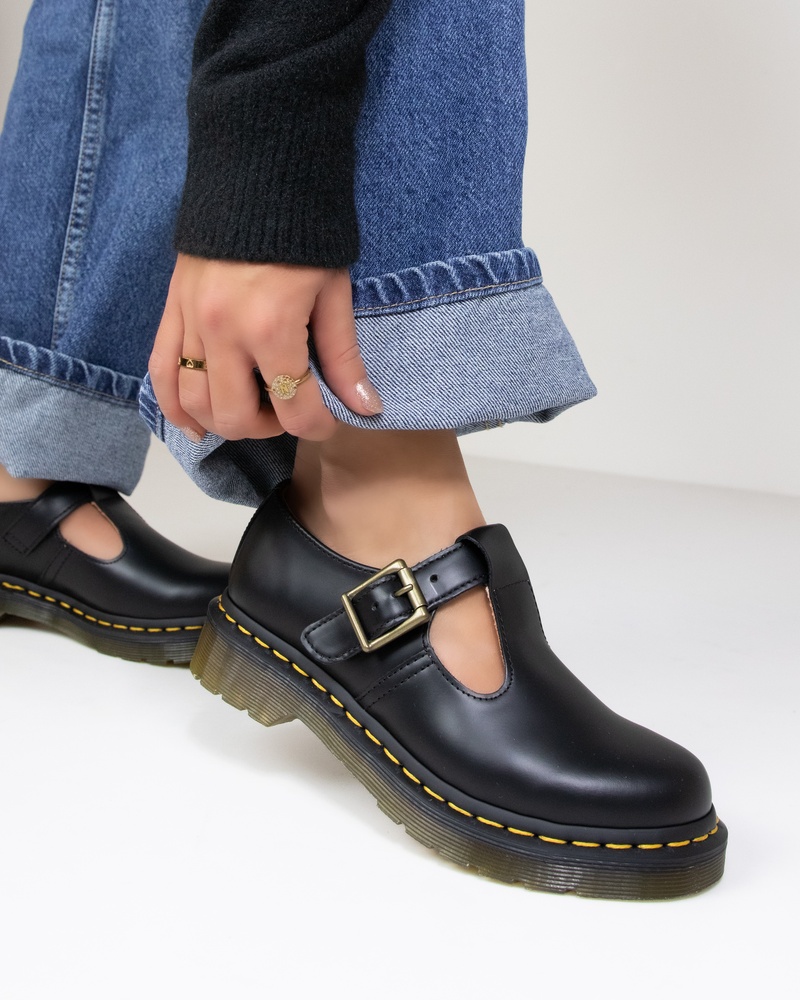Dr. Martens Polly Instapschoenen  - zwart