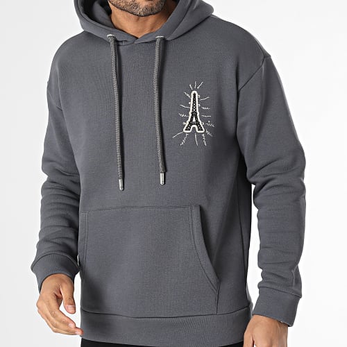 Sweat Capuche Gris Anthracite
