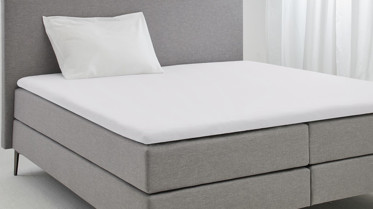Hoeslaken Beter Bed Select Jersey topper wit