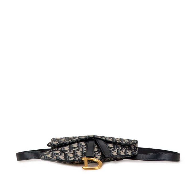 Dior Vintage Dior Saddle Bag Blue