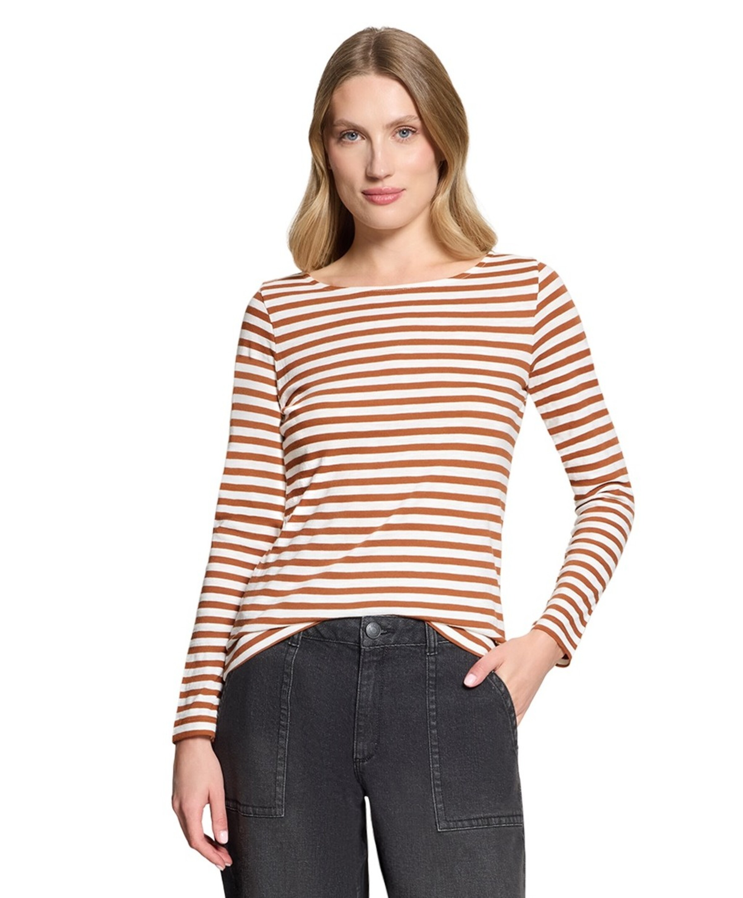 Betty en Co Dames longsleeve bruin