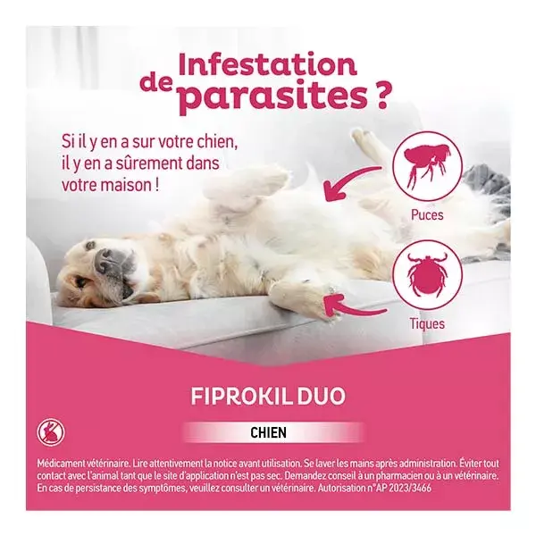Clement Thekan - Tratamento contra pulgas e carrapatos para cães de 10 a 20 kg, 4 pipetas.