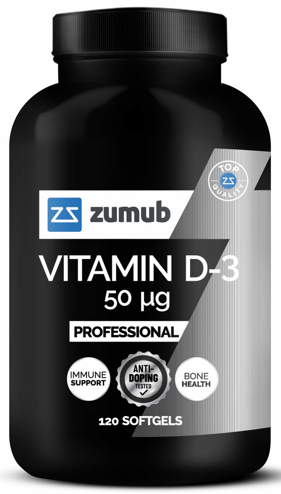 Zumub Vitamina D-3 50µg Profissional 120 cápsulas moles