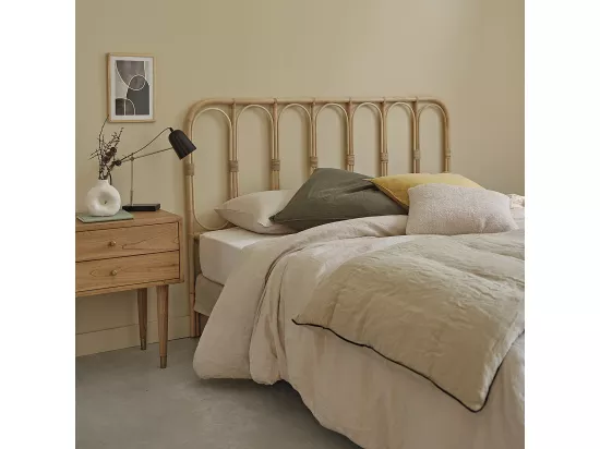 Tête de lit en rotin naturel 160 cm