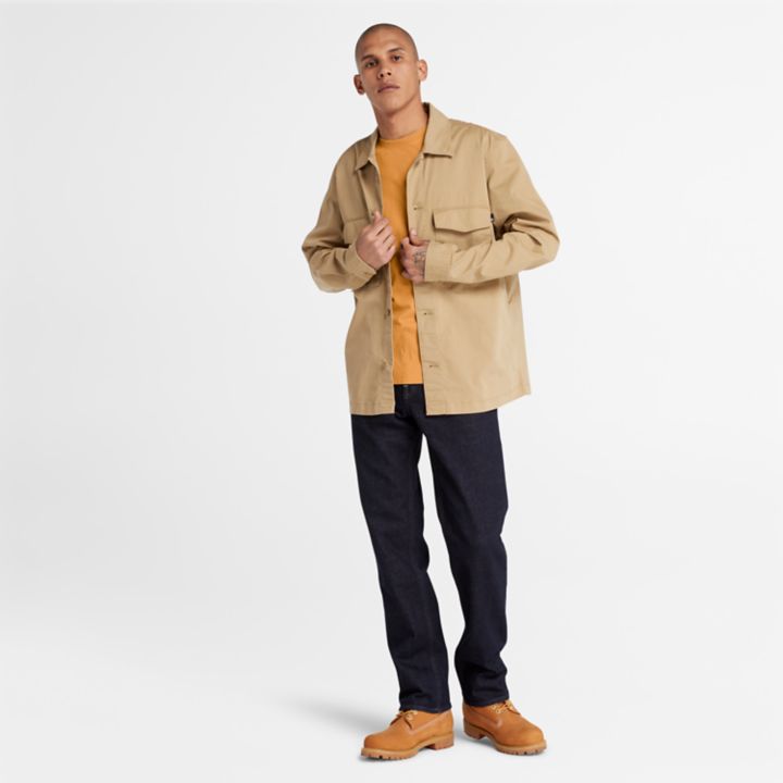 Camiseta masculina Dunstan River Slim-Fit na cor laranja.