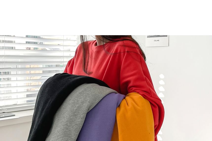 Chubby Girl - Sweatshirt met pofmouwen en losse pasvorm