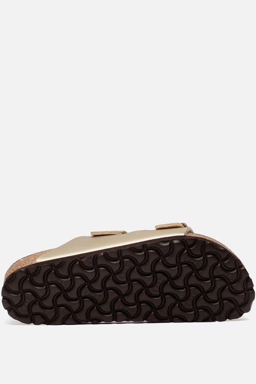 Birkenstock Arizona Slippers goud Imitatieleer