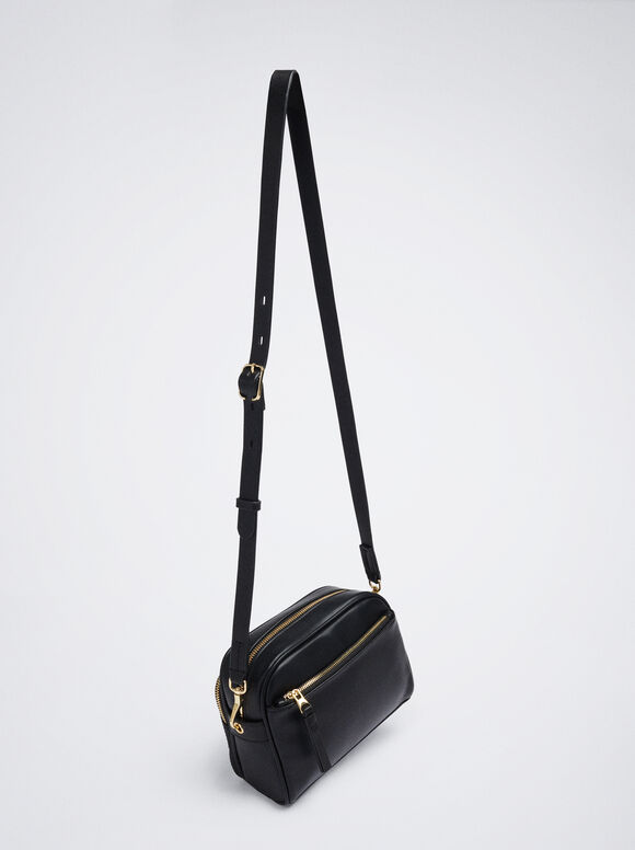 Bolsa de ombro patchwork - Preta