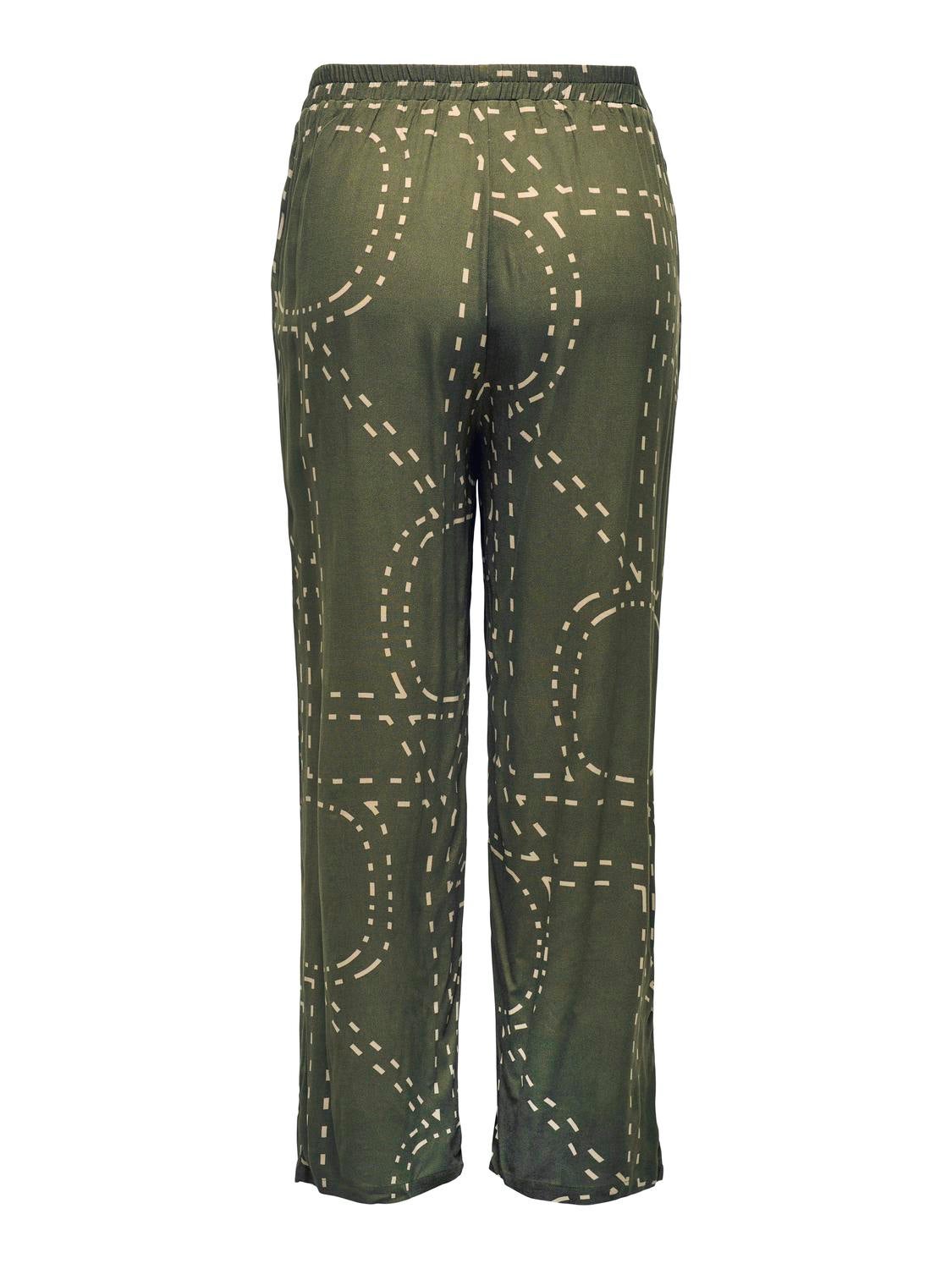 CARPHOEBE Normal geschnitten Hose mit weitem Beinschnitt Kalamata