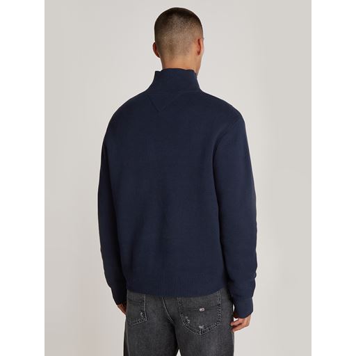Tommy Jeans Half zip Striktrøje, Dark Night Navy, XL