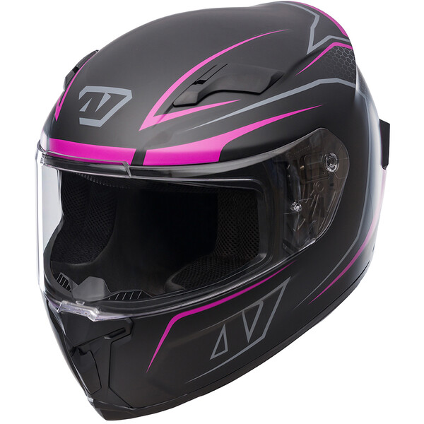 All One - Casque Horus Bold Noir Mat / Rose