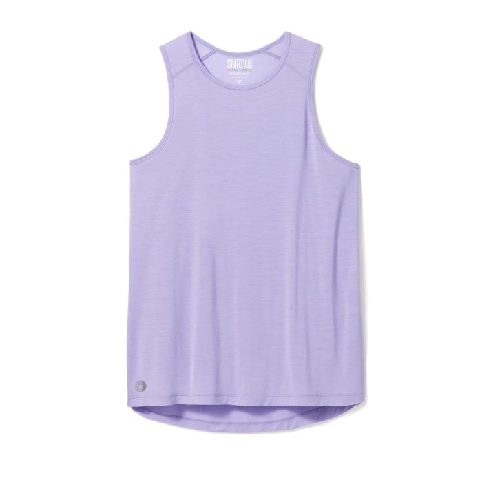 Smartwool Dame Singletter Active Ultralite High Neck Tank Wool Lilla