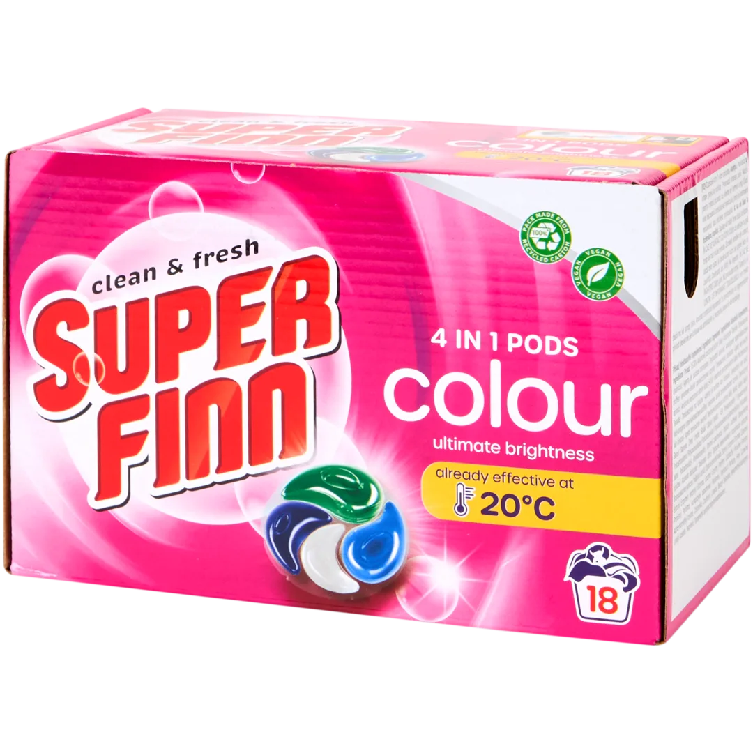 Superfinn 4-in-1 pods Kleur 18 wasbeurten